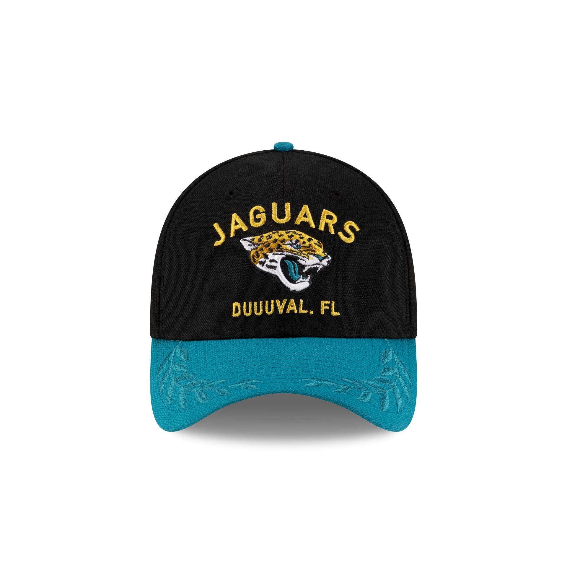 Jacksonville Jaguars 2025 Draft 39THIRTY Stretch Fit Hat - Image 2