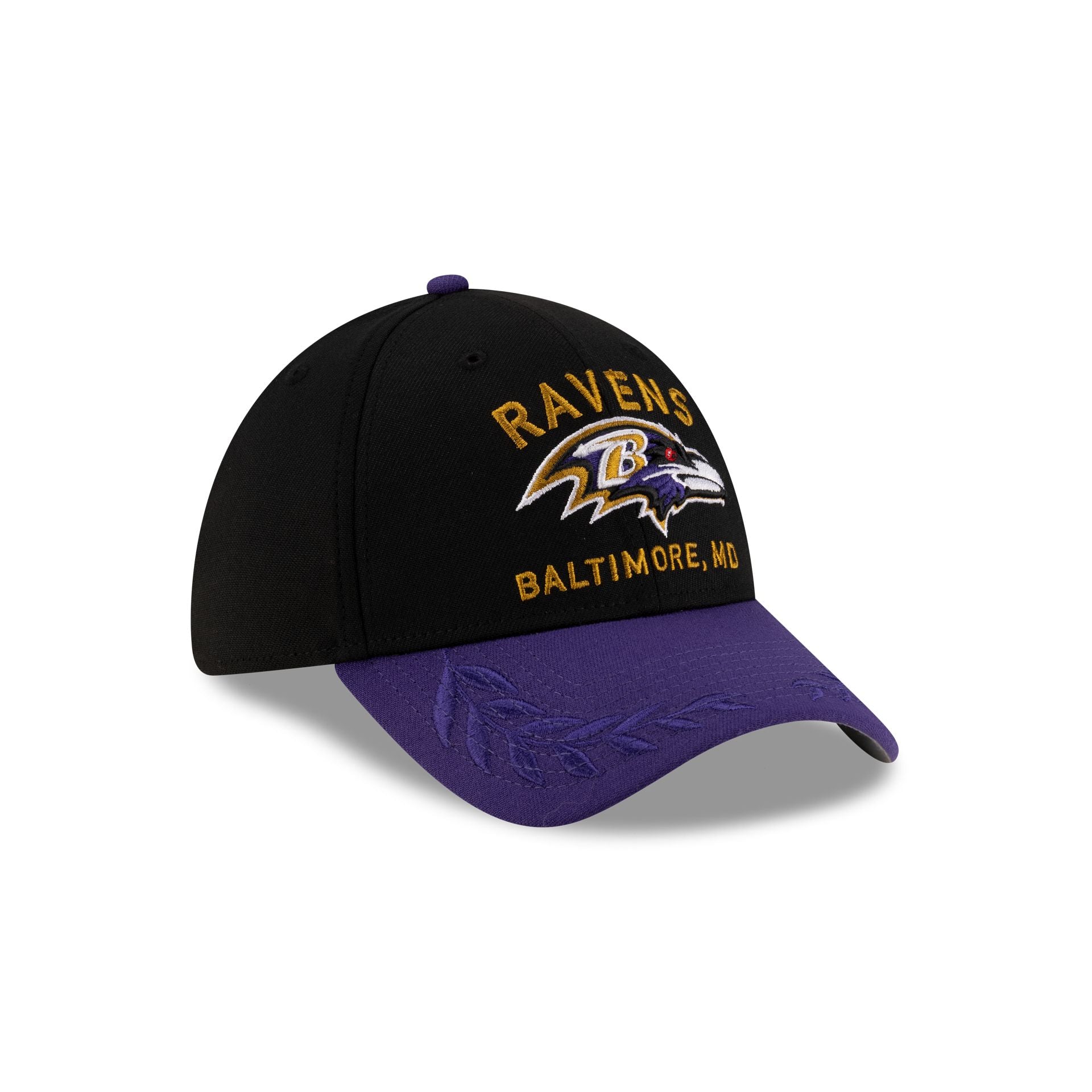 Baltimore Ravens 2025 Draft 39THIRTY Stretch Fit Hat - Image 3
