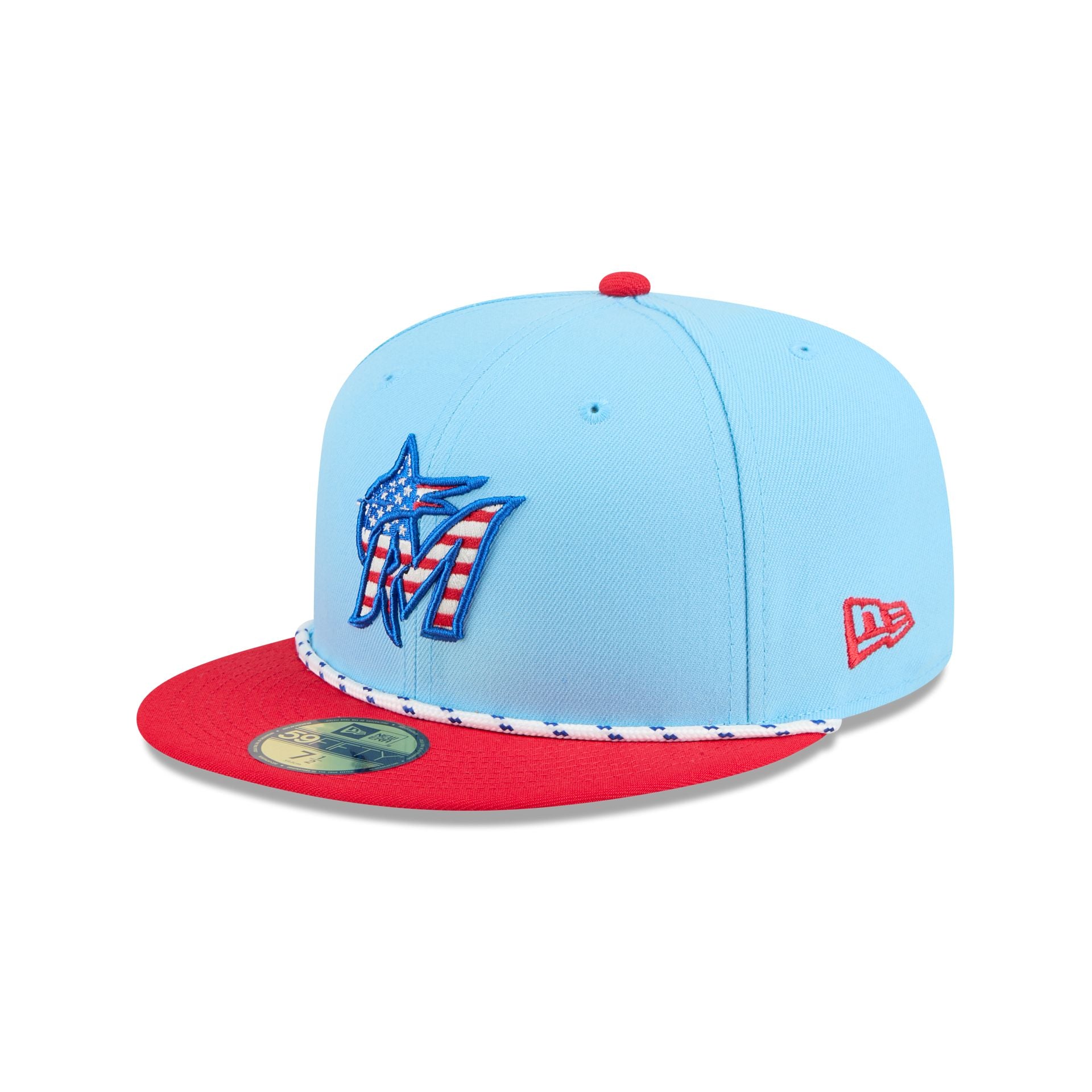 Miami Marlins Independence Day 2025 59FIFTY Fitted Hat