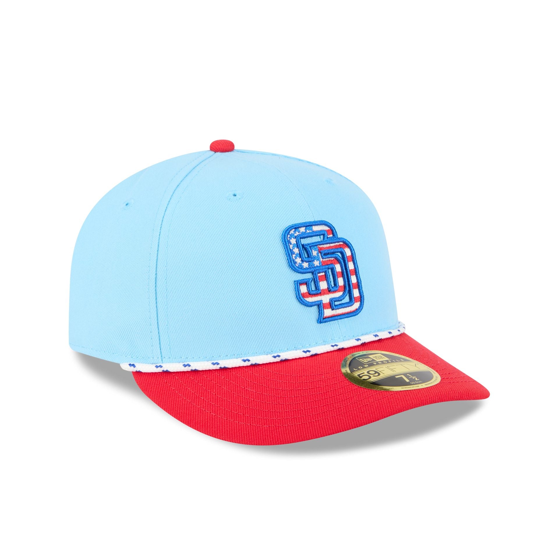 San Diego Padres Independence Day 2025 Low Profile 59FIFTY Fitted Hat - Image 3