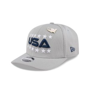 2025 Ryder Cup Team USA Gray 9SEVENTY Stretch-Snap Hat