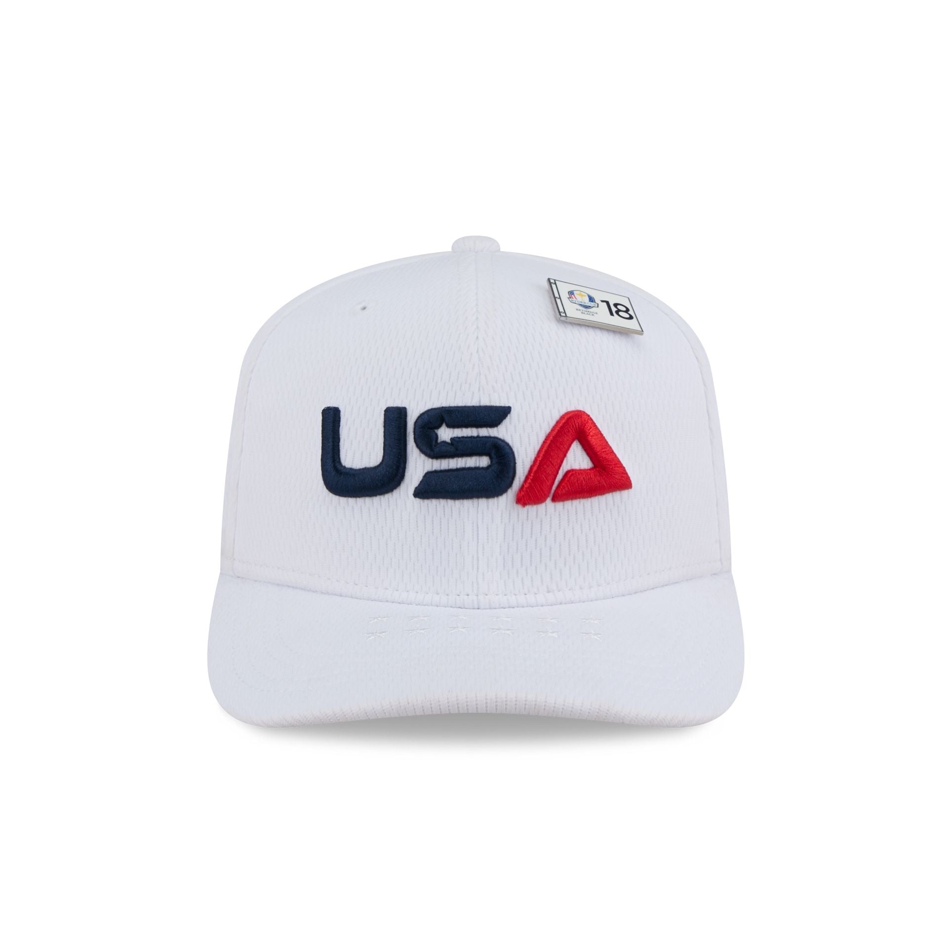 2025 Ryder Cup Team USA White 9SEVENTY Stretch-Snap Hat - Image 2