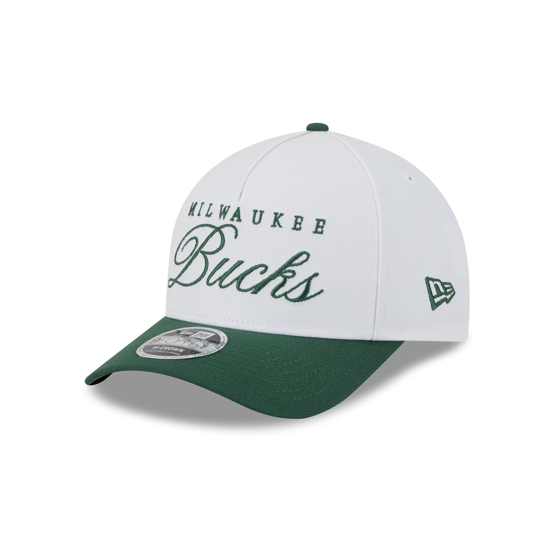Milwaukee Bucks 2025 Draft 9FORTY M-Crown A-Frame Snapback Hat - Image 3