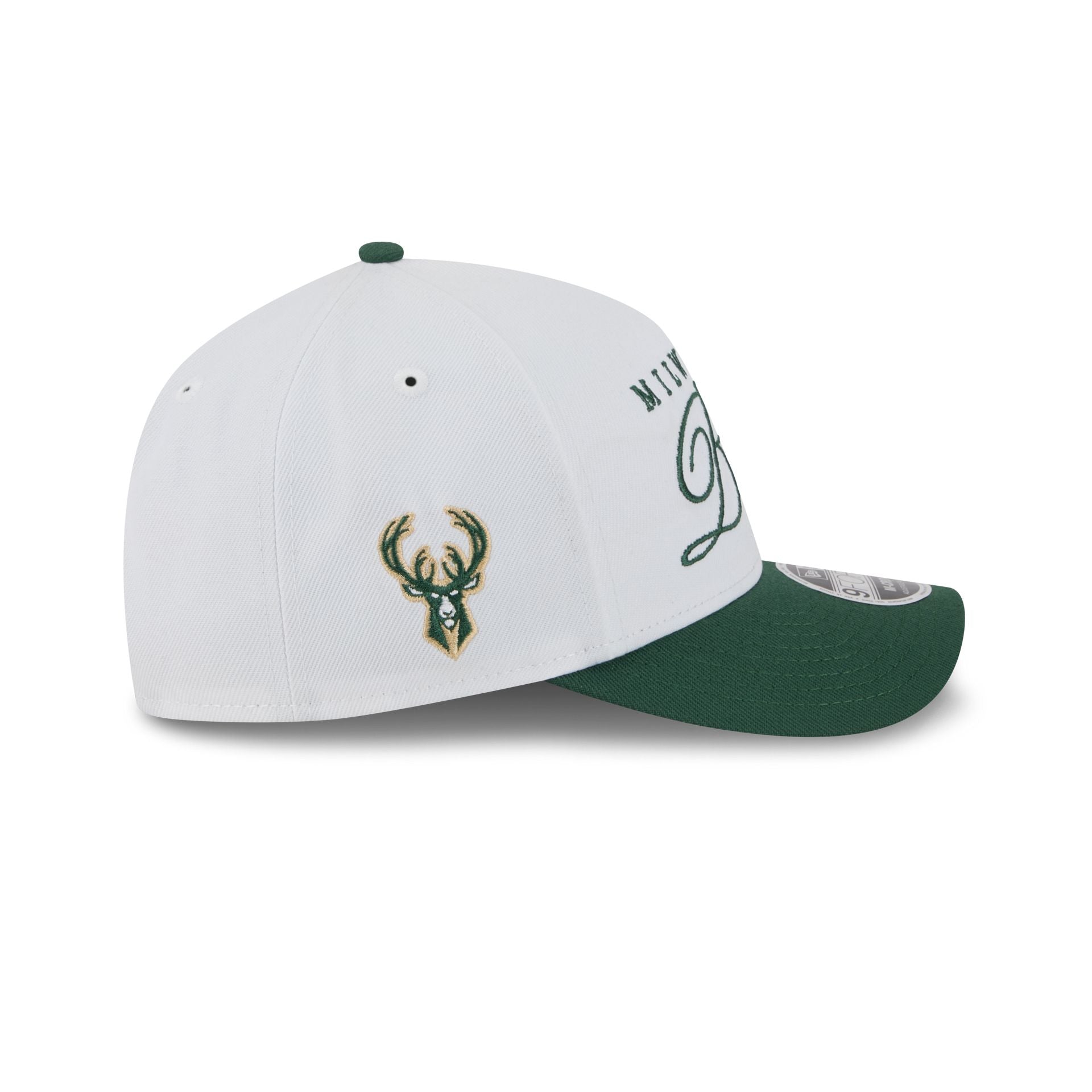 Milwaukee Bucks 2025 Draft 9FORTY M-Crown A-Frame Snapback Hat - Image 4