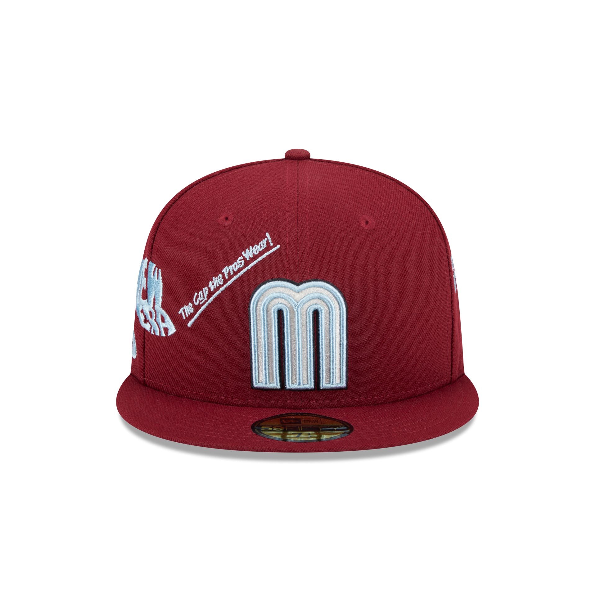 Mexico Baseball New Era Anniversary Logos Maroon 59FIFTY Fitted Hat - Image 2