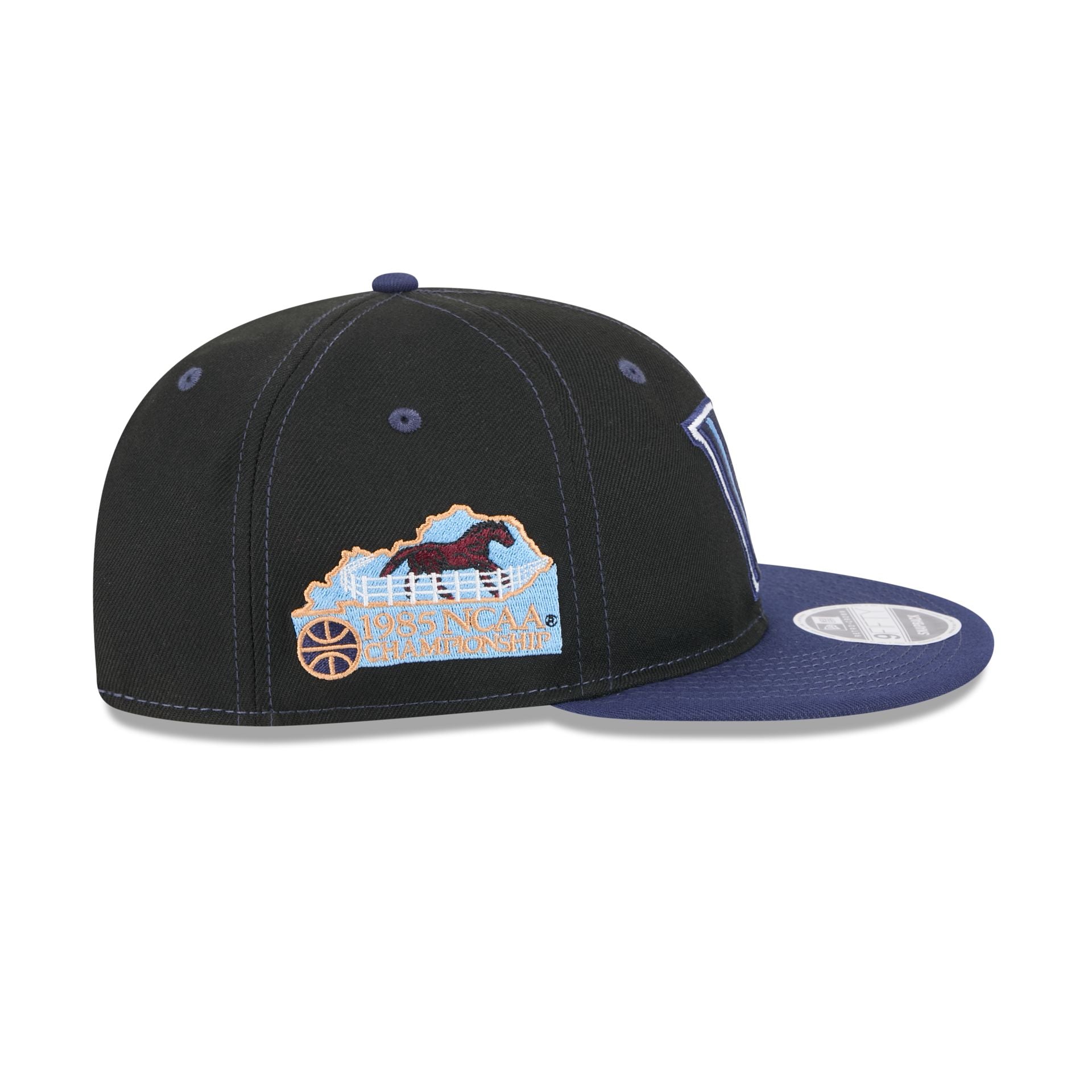 Villanova Wildcats Tournament Side Patch Retro Crown 9FIFTY Strapback Hat - Image 4