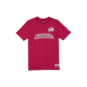 Colorado Avalanche Throwback Retro Pinstripe T-Shirt
