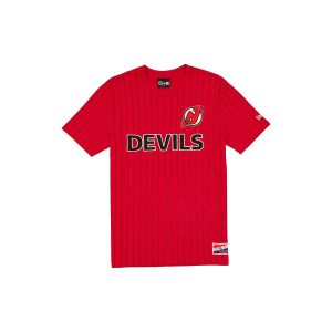 New Jersey Devils Throwback Retro Pinstripe T-Shirt