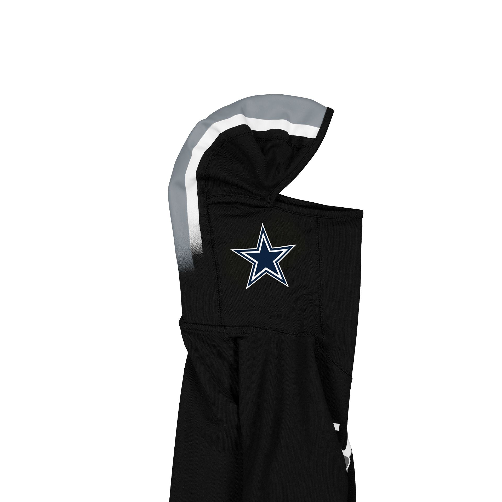 Dallas Cowboys 2025 Functional Fandom Black Balaclava Hoodie - Image 4