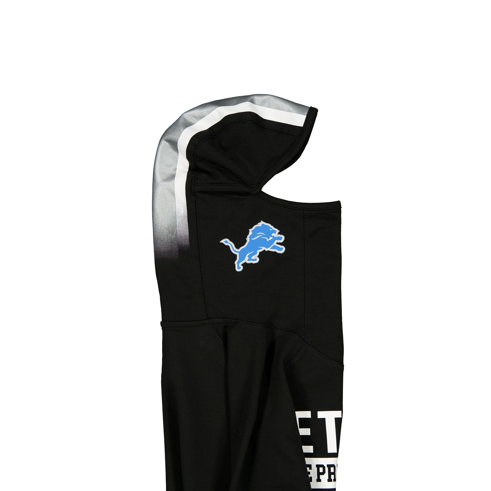 Detroit Lions 2025 Functional Fandom Black Balaclava Hoodie - Image 4