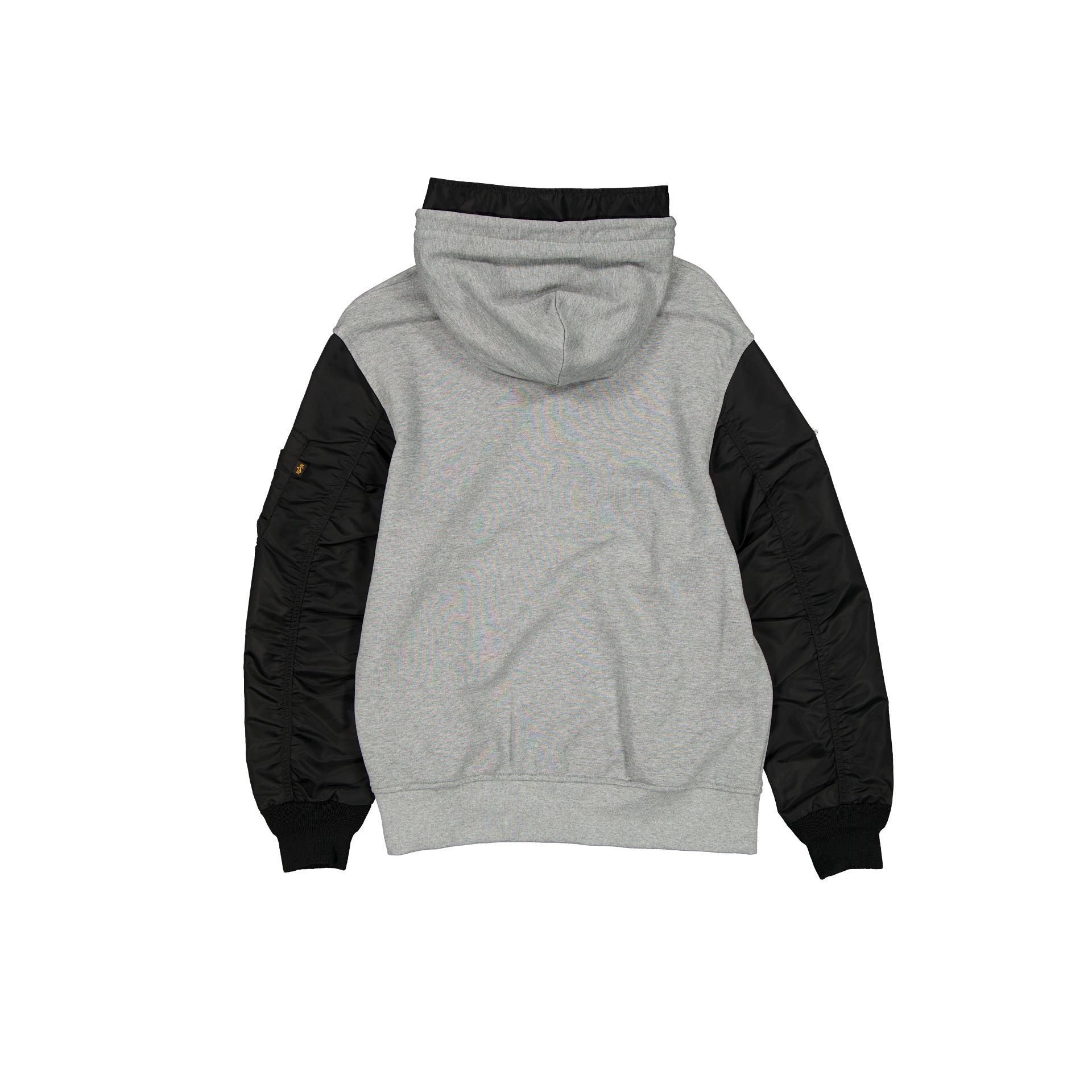 Alpha Industries x Pittsburgh Steelers Gray MA-1 Full Zip Fleece Jacket - Image 2