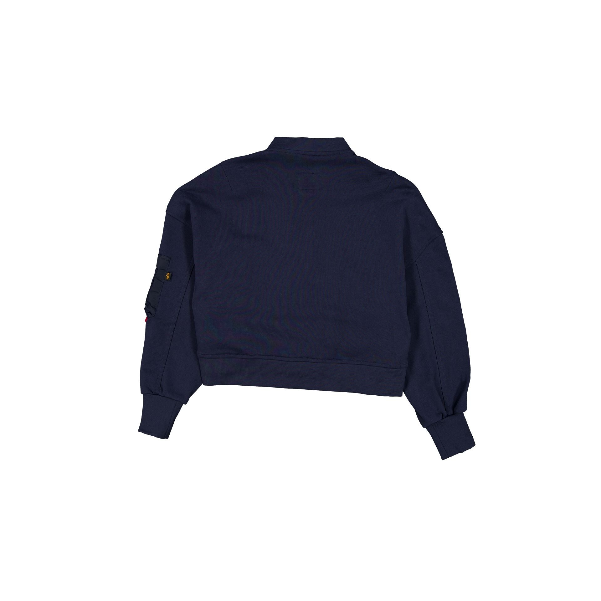 Alpha Industries x Dallas Cowboys Navy Women's Full Zip Cropped Fleece Jacket - Image 2