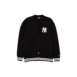 New York Yankees Black Knit Cardigan