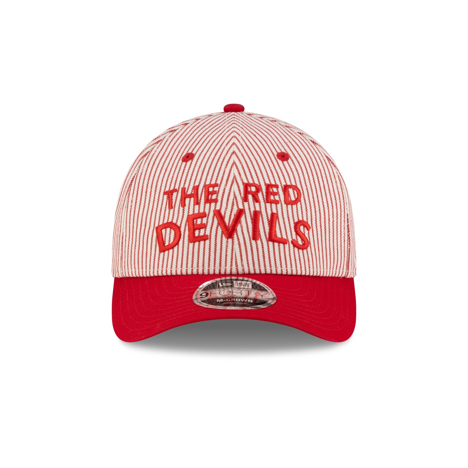 Manchester United FC Pinstripe 9FORTY M-Crown Snapback Hat - Image 2