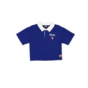 Philadelphia 76ers Throwback Women's Cropped Polo
