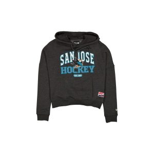 San Jose Sharks Throwback Women's Glitter Hoodie