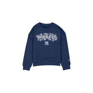New York Yankees Flip Sequin Girls Crewneck