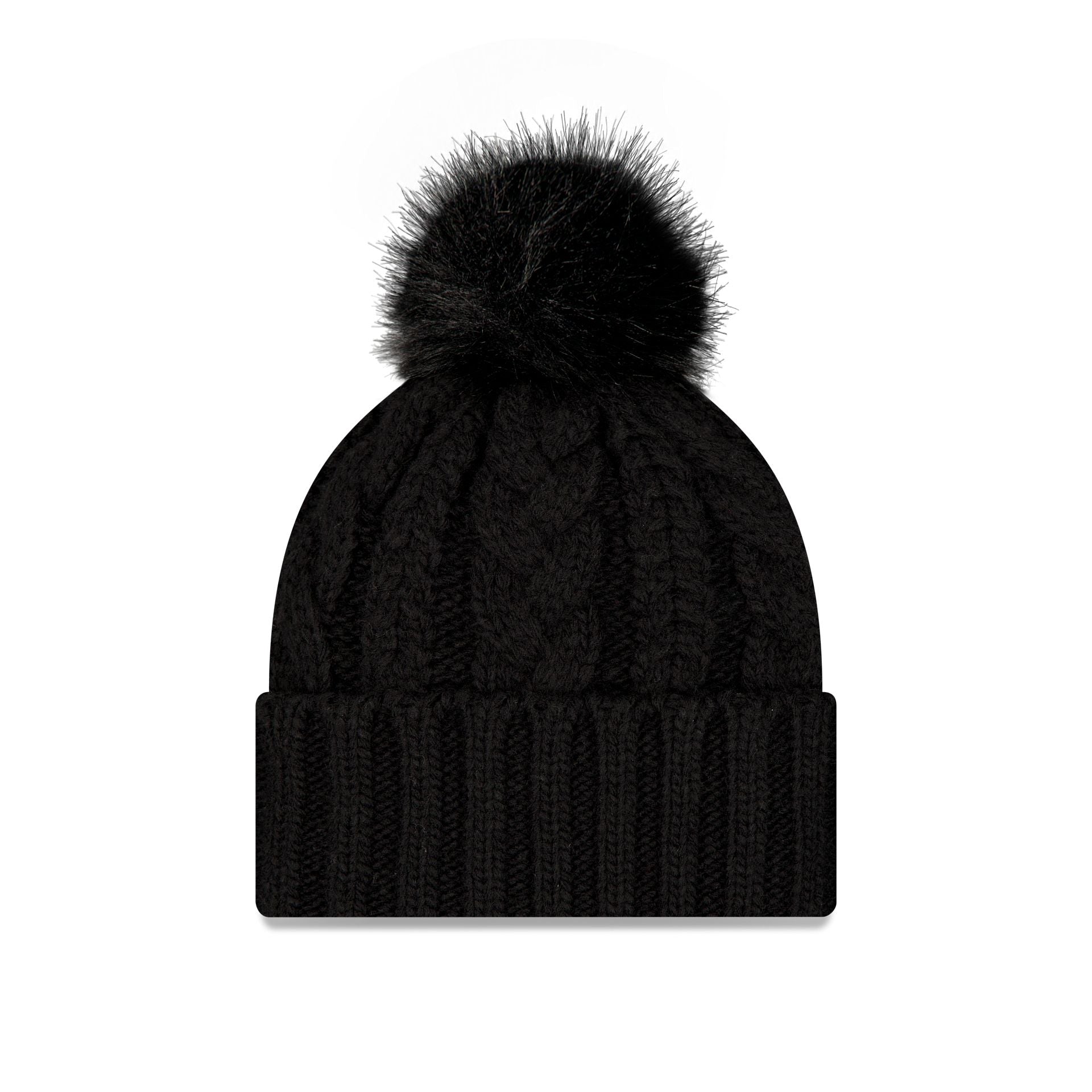 New York Yankees Black Women's Pom Knit Hat - Image 2