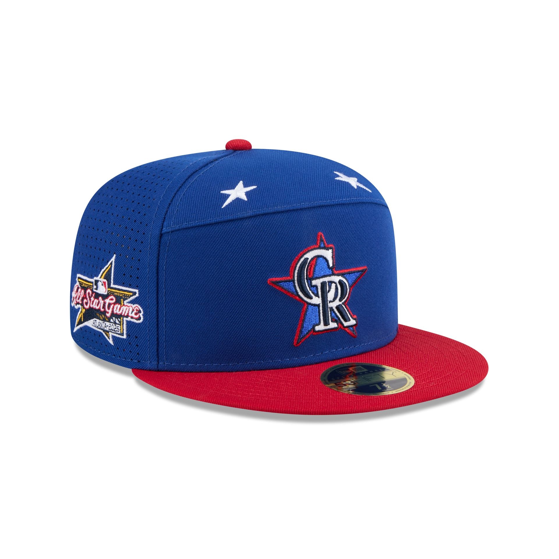 Colorado Rockies 2025 All-Star Game Workout Split Panel 59FIFTY Fitted Hat