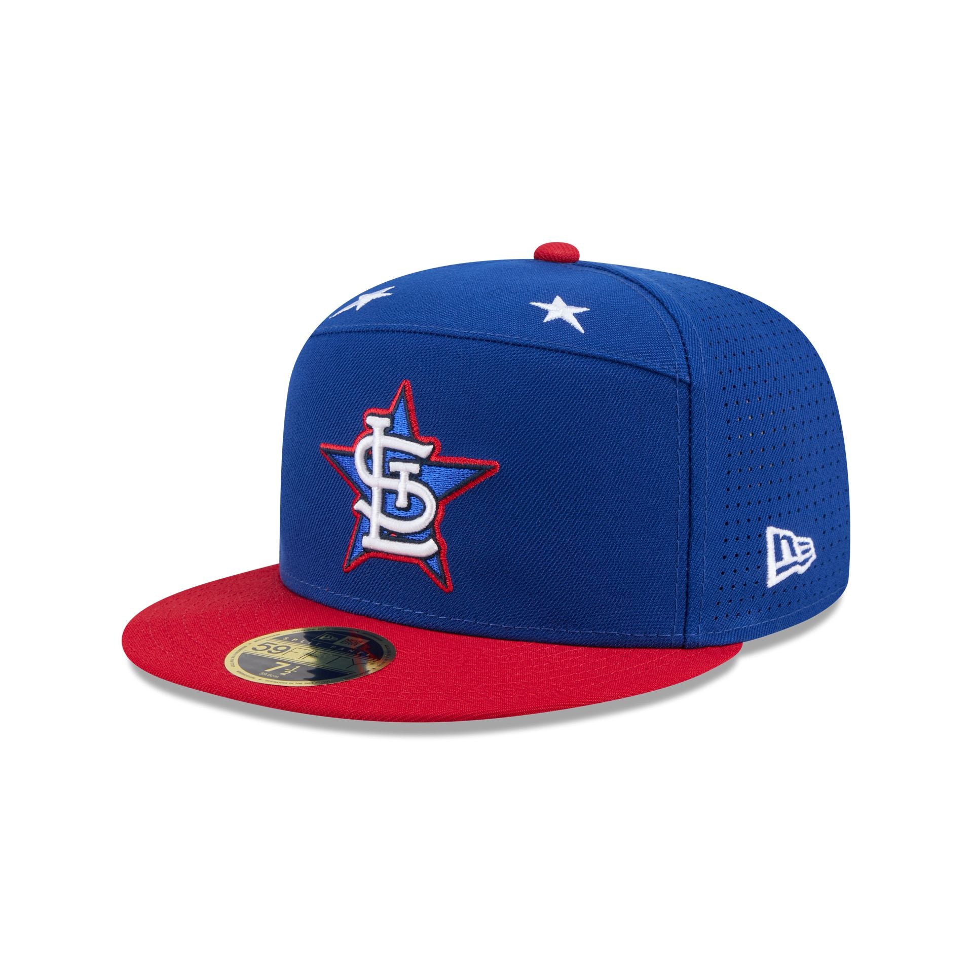 St. Louis Cardinals 2025 All-Star Game Workout Split Panel 59FIFTY Fitted Hat - Image 3