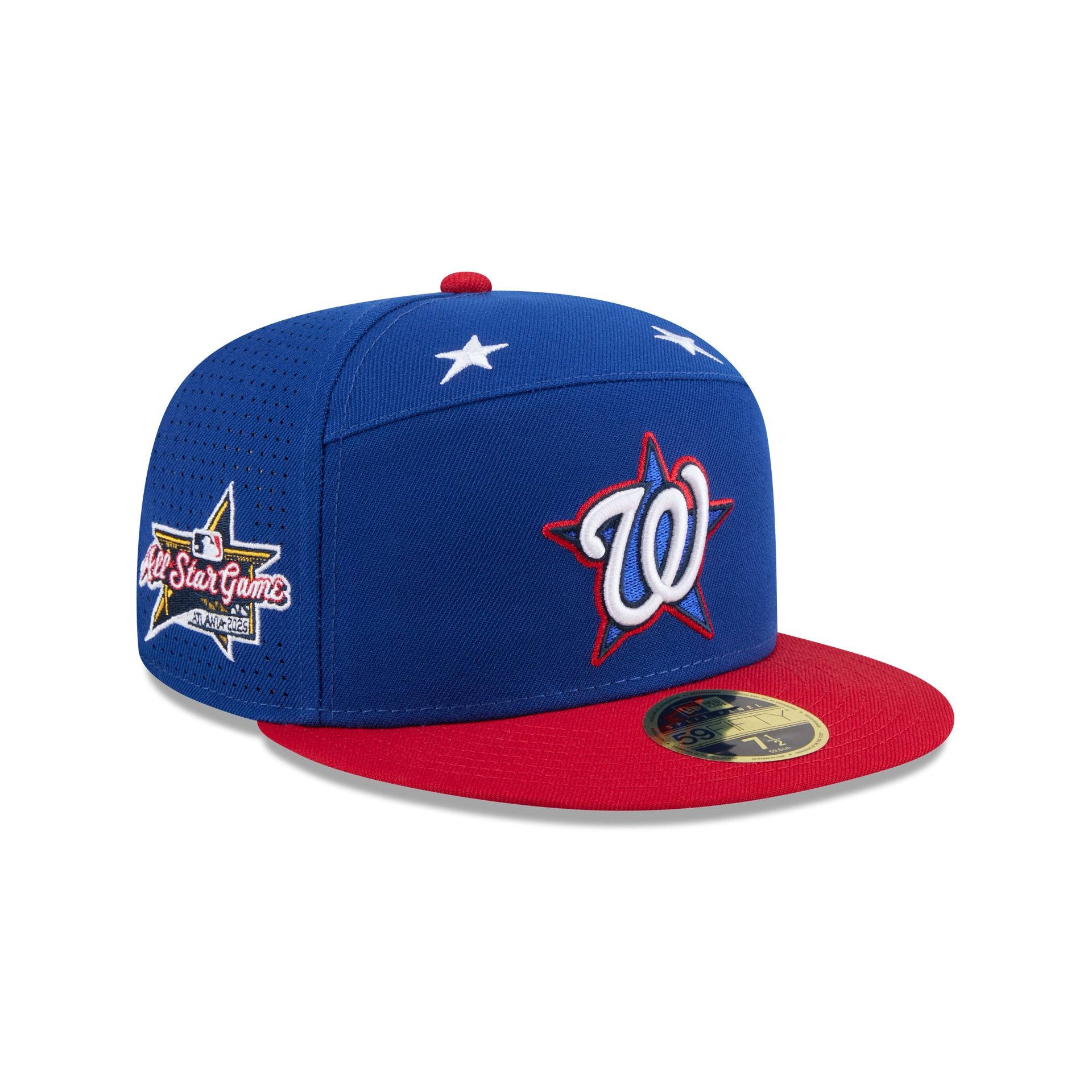 Washington Nationals 2025 All-Star Game Workout Split Panel 59FIFTY Fitted Hat