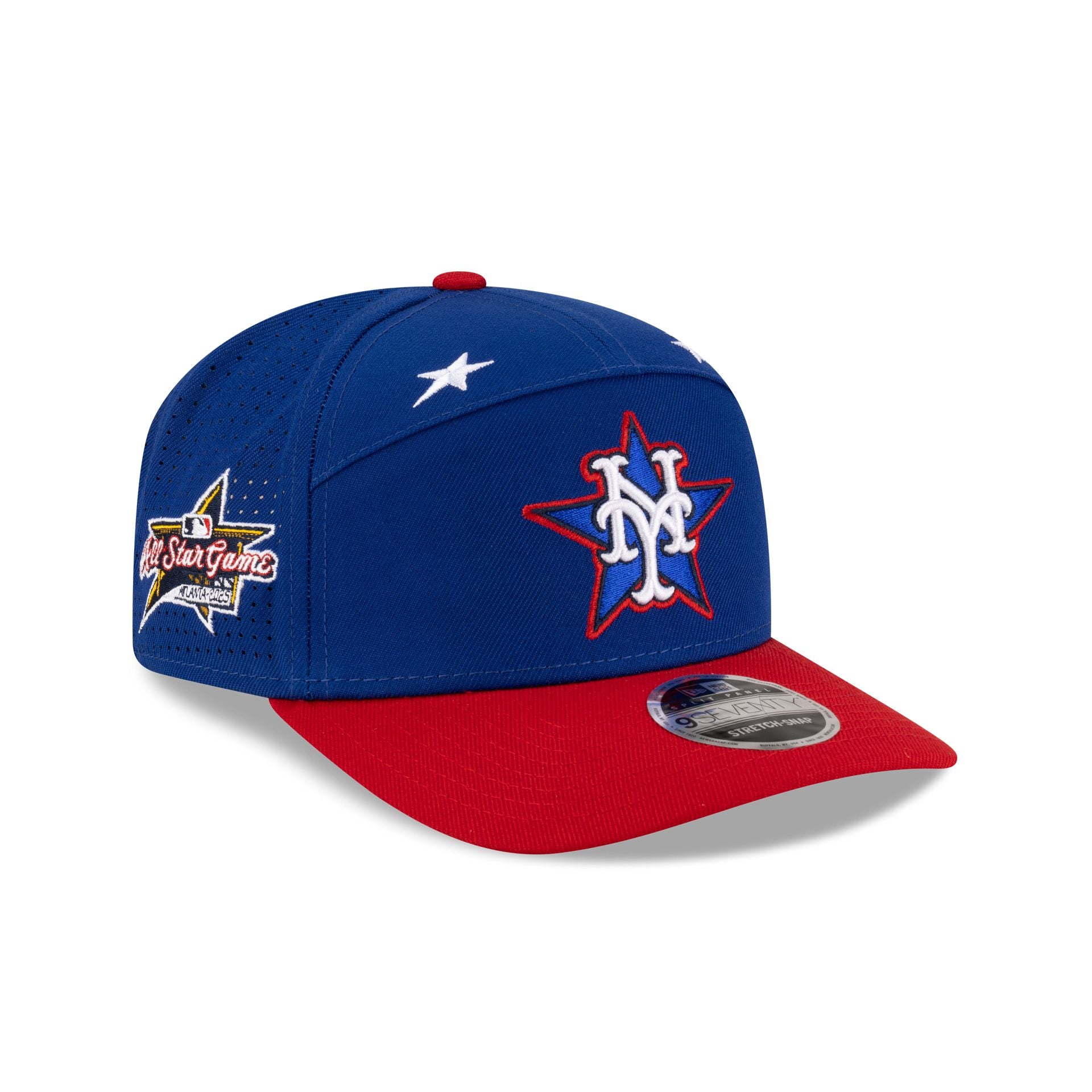 New York Mets 2025 All-Star Game Workout Split Panel 9SEVENTY Stretch-Snap Hat
