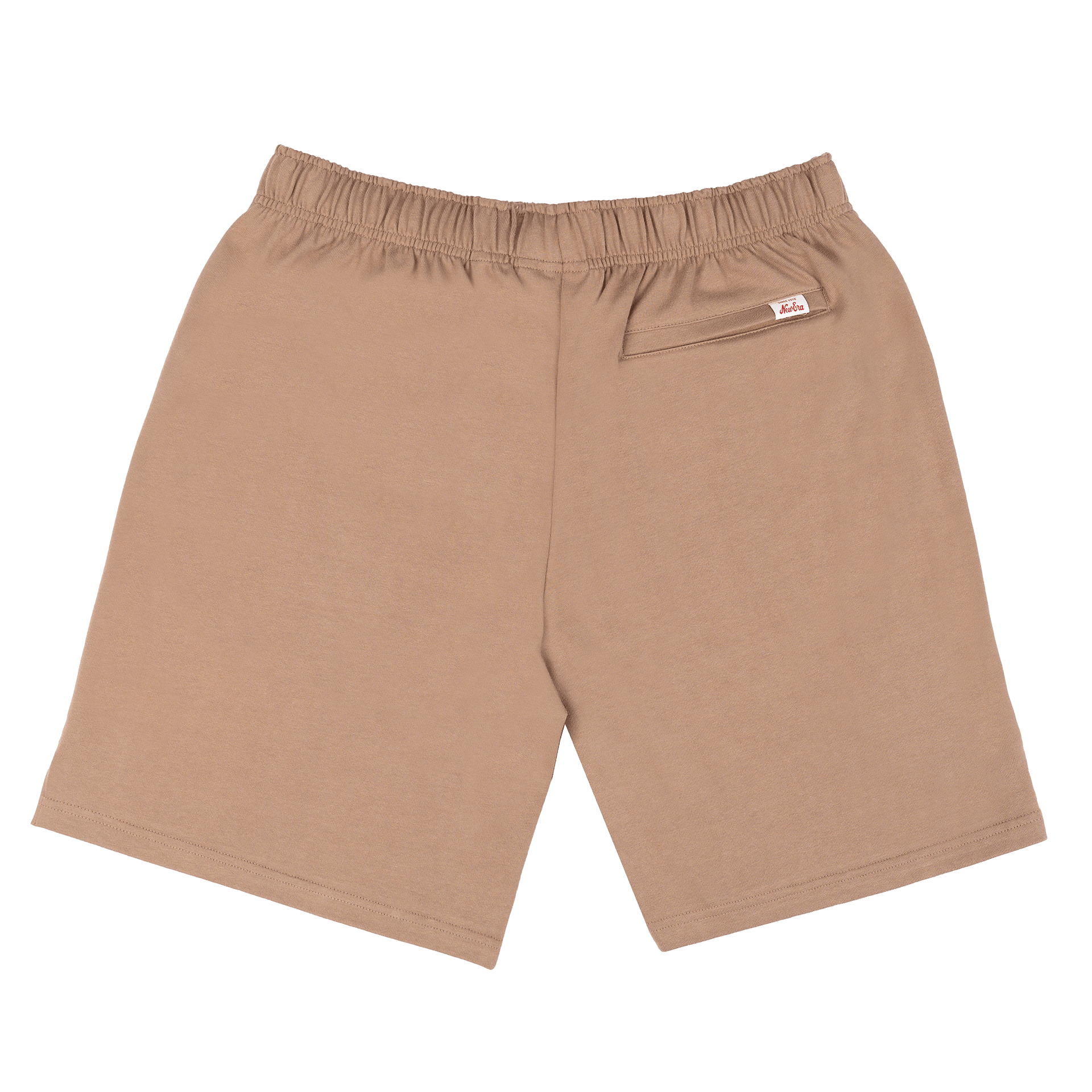 New Era Branded Alden Taupe Gray Sweatshorts - Image 3