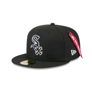 Alpha Industries x Chicago White Sox Black 59FIFTY Fitted Hat