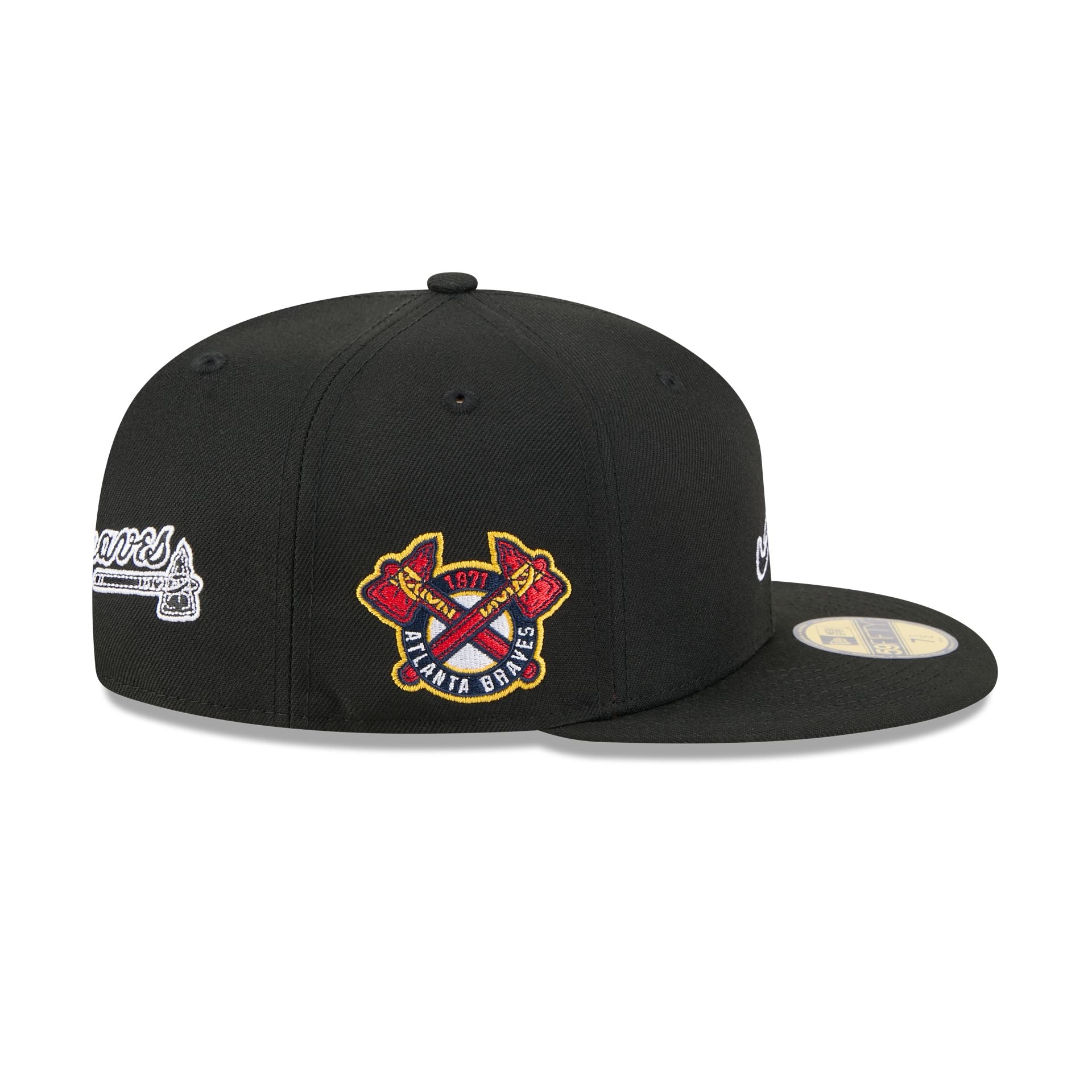 Alpha Industries x Atlanta Braves Black 59FIFTY Fitted Hat - Image 5