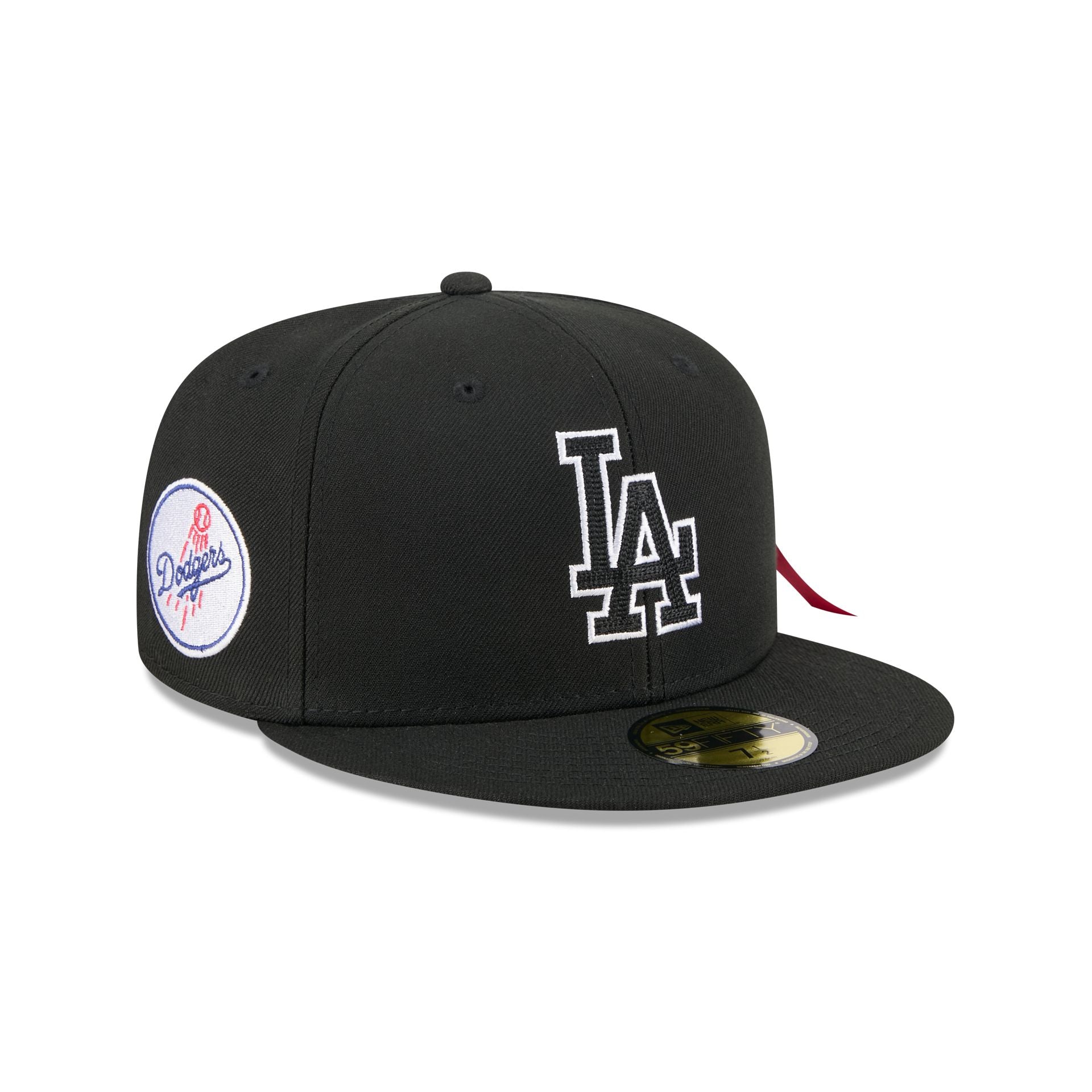 Alpha Industries x Los Angeles Dodgers Black 59FIFTY Fitted Hat - Image 3
