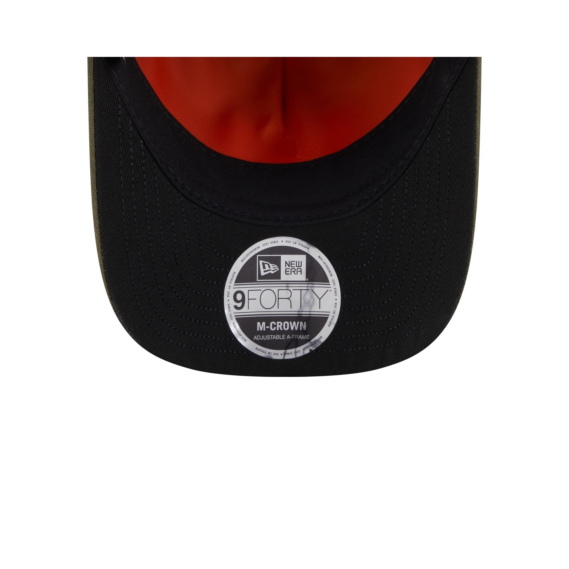 Alpha Industries x San Francisco 49ers Olive Green 9FORTY M-Crown A-Frame Snapback Hat - Image 7