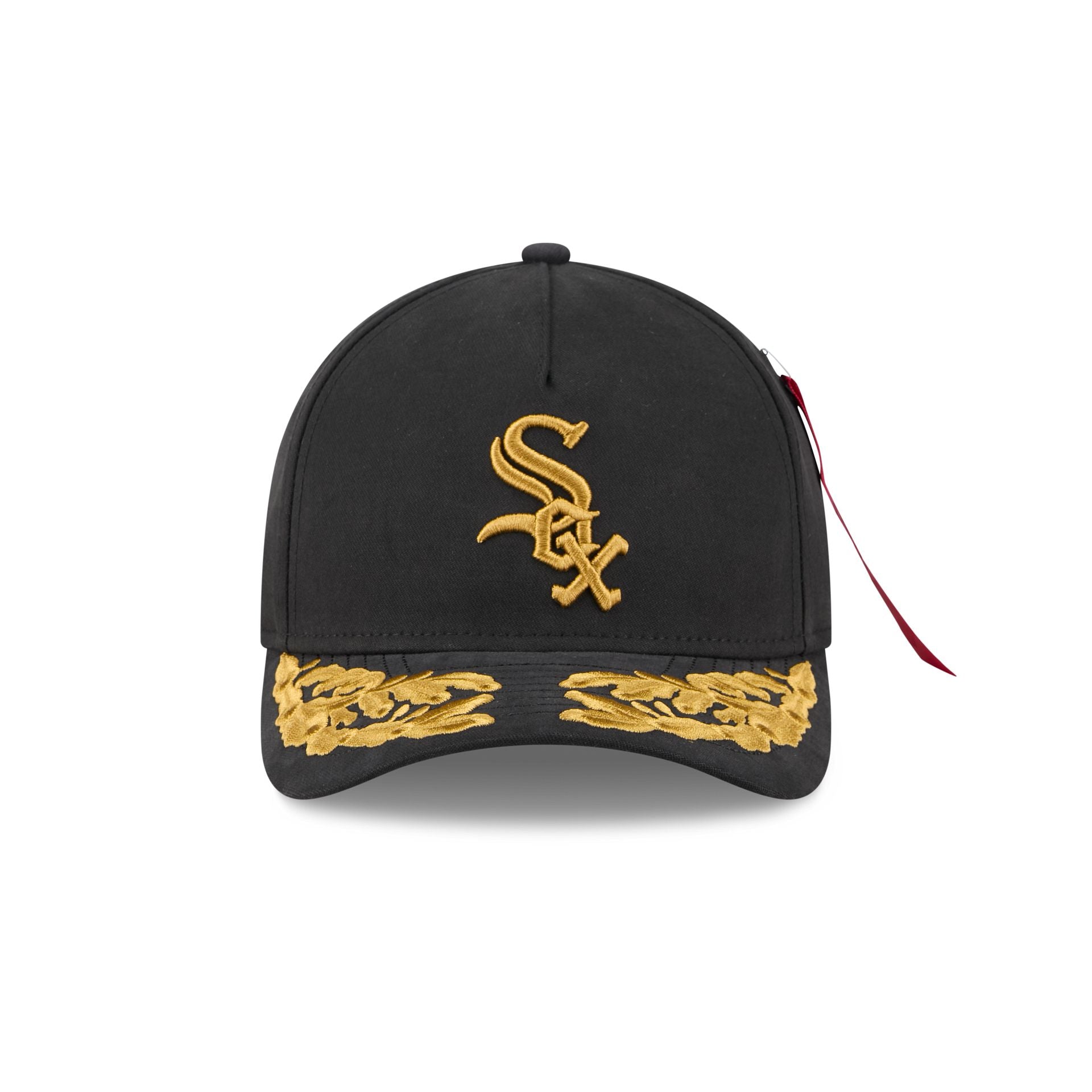 Alpha Industries x Chicago White Sox Black 9FORTY M-Crown A-Frame Snapback Hat - Image 2