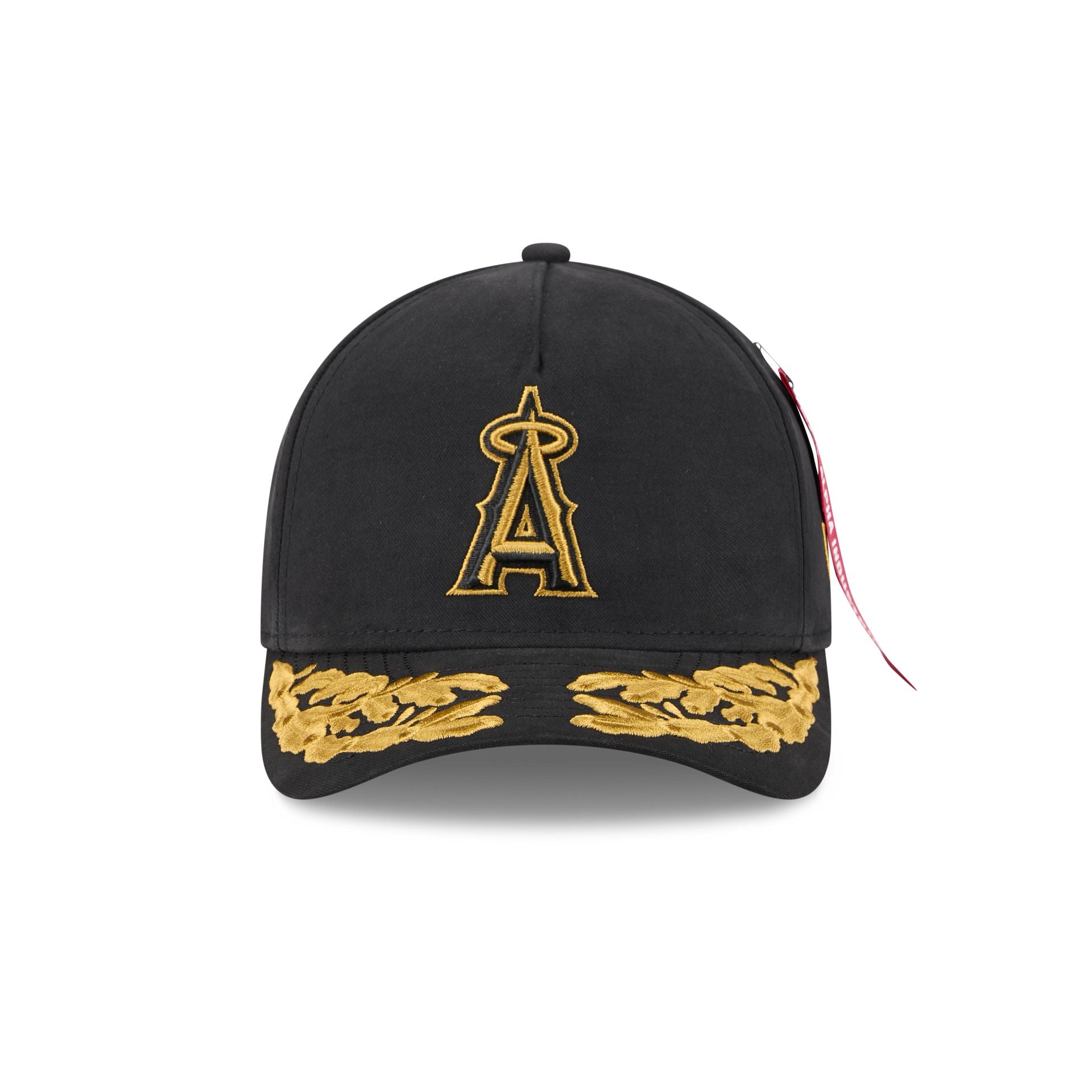 Alpha Industries x Los Angeles Angels Black 9FORTY M-Crown A-Frame Snapback Hat - Image 2