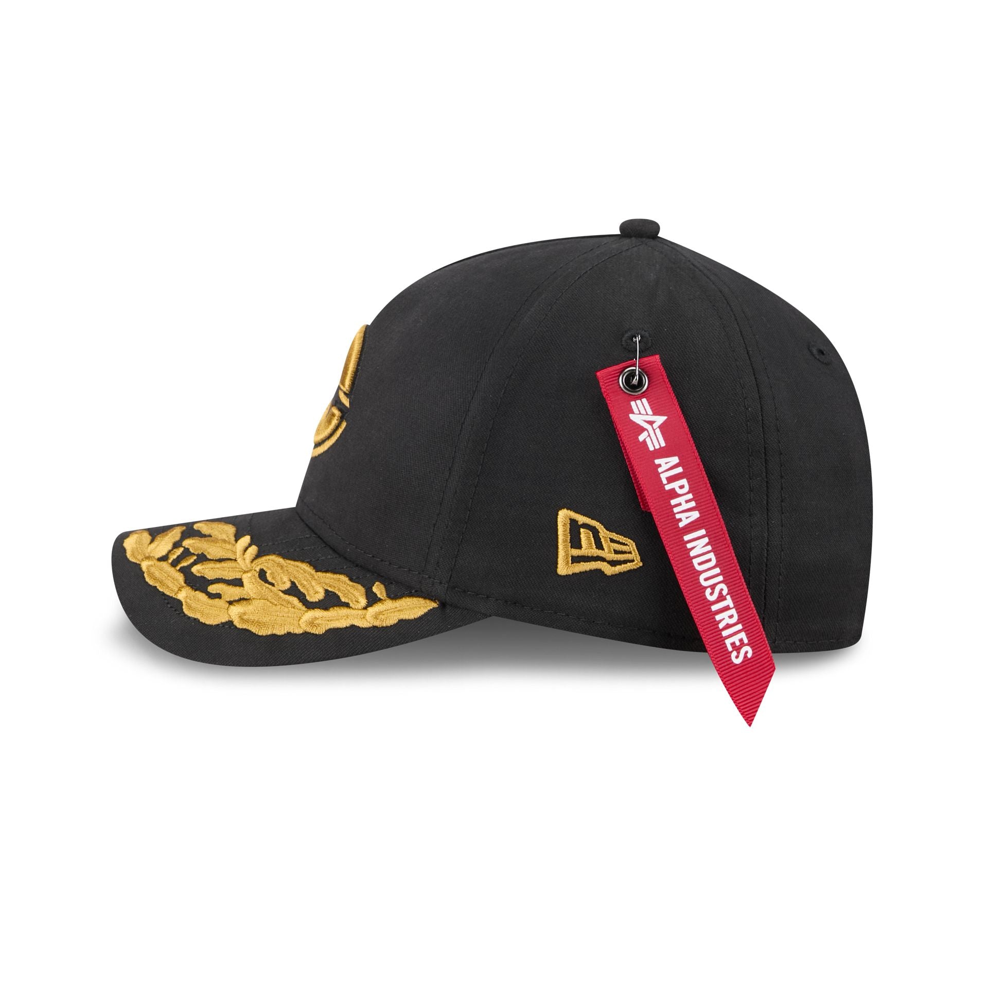 Alpha Industries x Cincinnati Reds Black 9FORTY M-Crown A-Frame Snapback Hat - Image 4