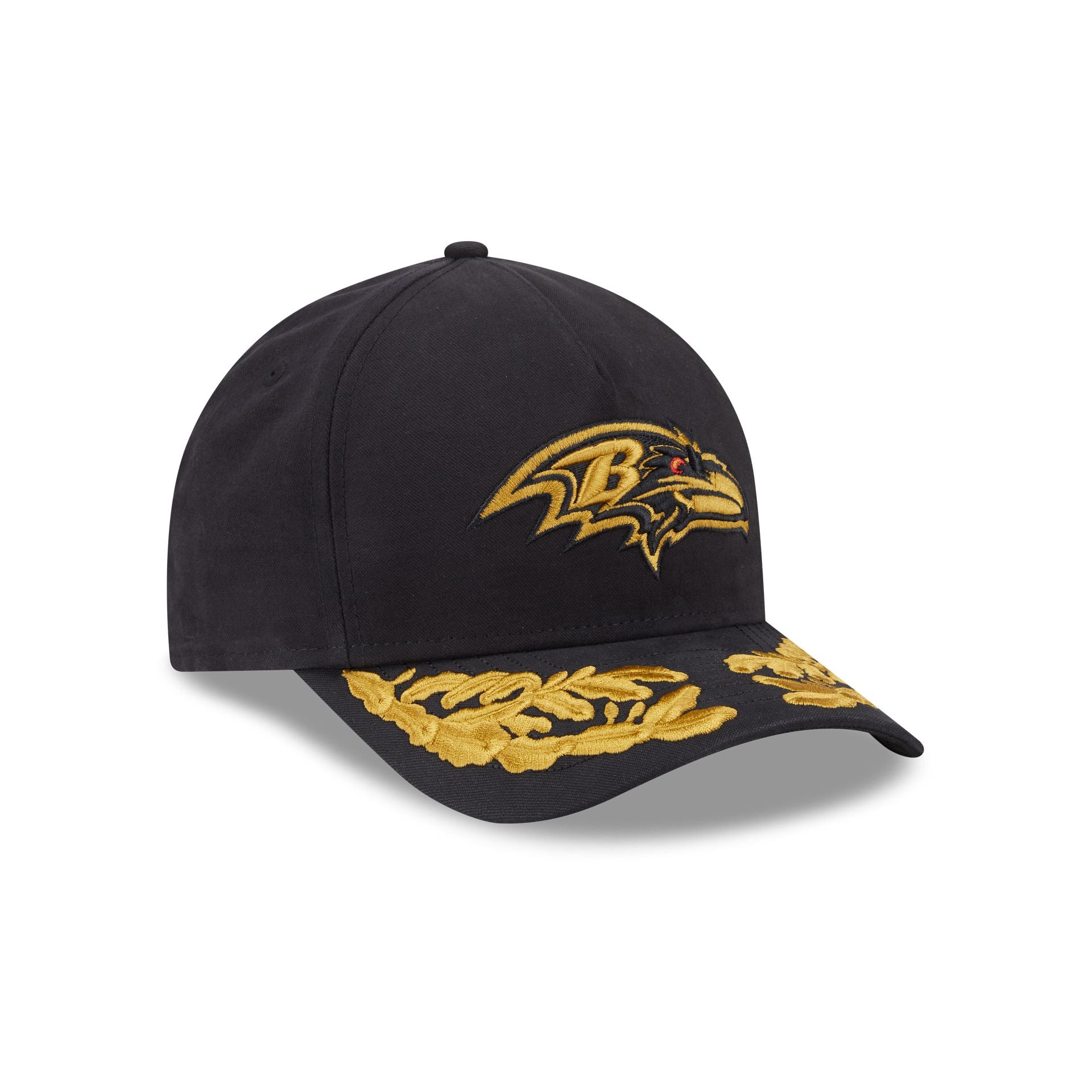 Alpha Industries x Baltimore Ravens Black 9FORTY M-Crown A-Frame Snapback Hat - Image 3