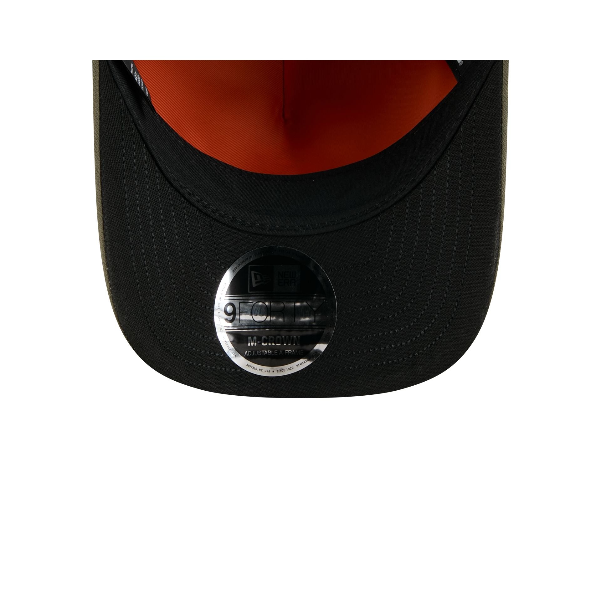 Alpha Industries x Houston Astros Olive Green 9FORTY M-Crown A-Frame Snapback Hat - Image 7