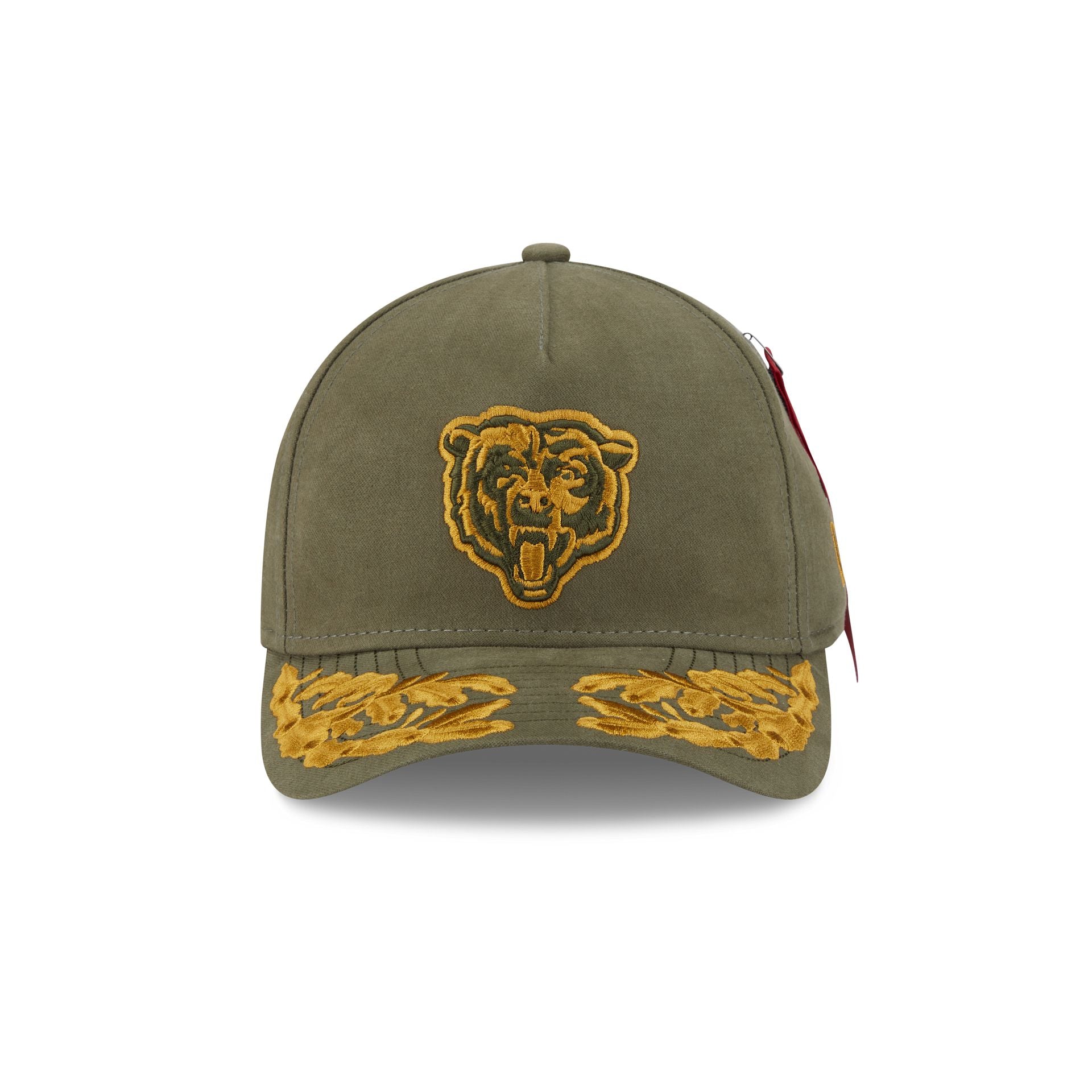 Alpha Industries x Chicago Bears Olive Green 9FORTY M-Crown A-Frame Snapback Hat - Image 2