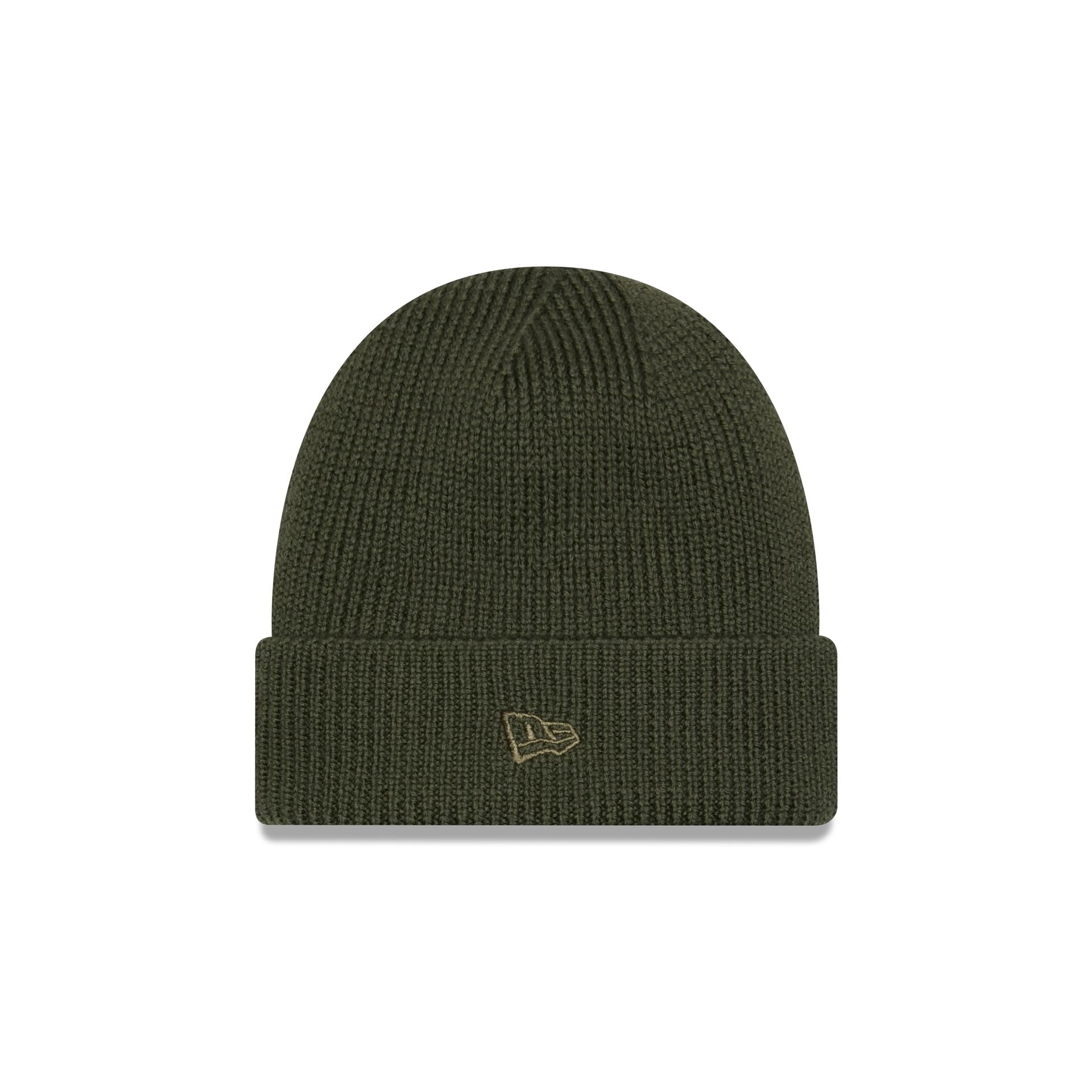 Alpha Industries x Los Angeles Dodgers Olive Green Cuff Knit Hat - Image 2