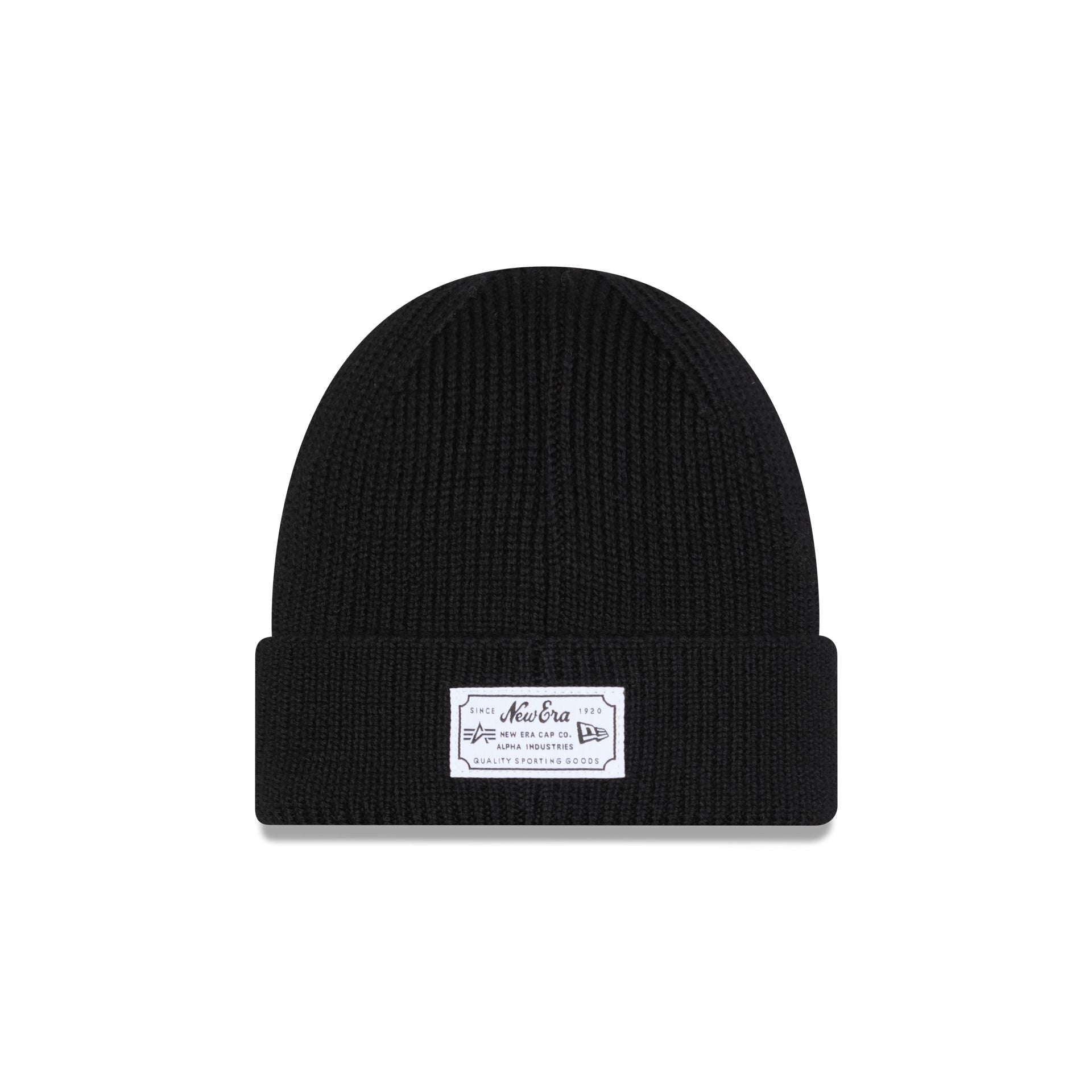Alpha Industries x Milwaukee Brewers Black Cuff Knit Hat - Image 3