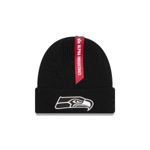 Alpha Industries x Seattle Seahawks Black Cuff Knit Hat