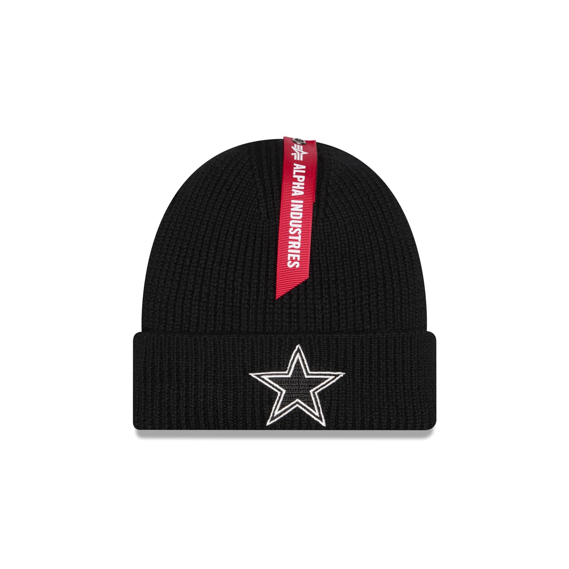 Alpha Industries x Dallas Cowboys Black Cuff Knit Hat