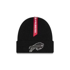 Alpha Industries x Buffalo Bills Black Cuff Knit Hat