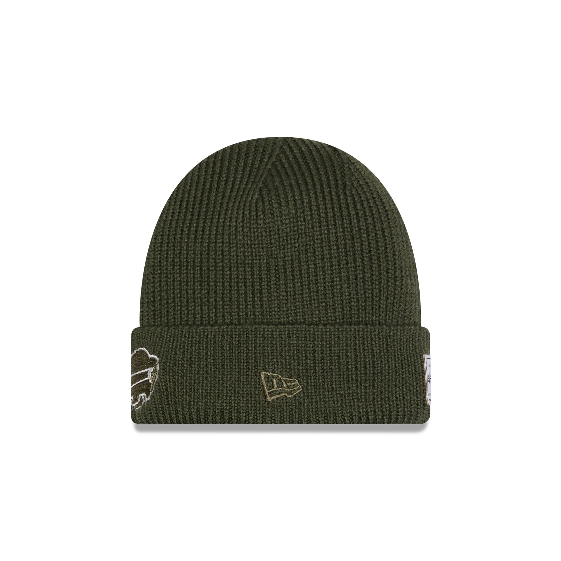 Alpha Industries x Buffalo Bills Olive Green Cuff Knit Hat - Image 2