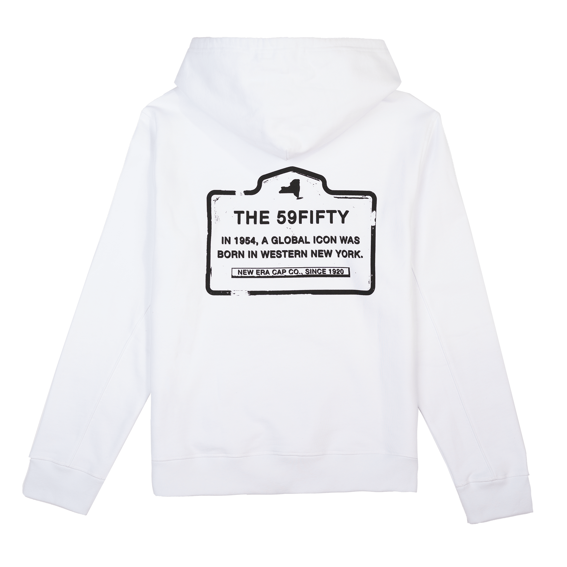 New Era Branded Landmark Optic White Hoodie - Image 2