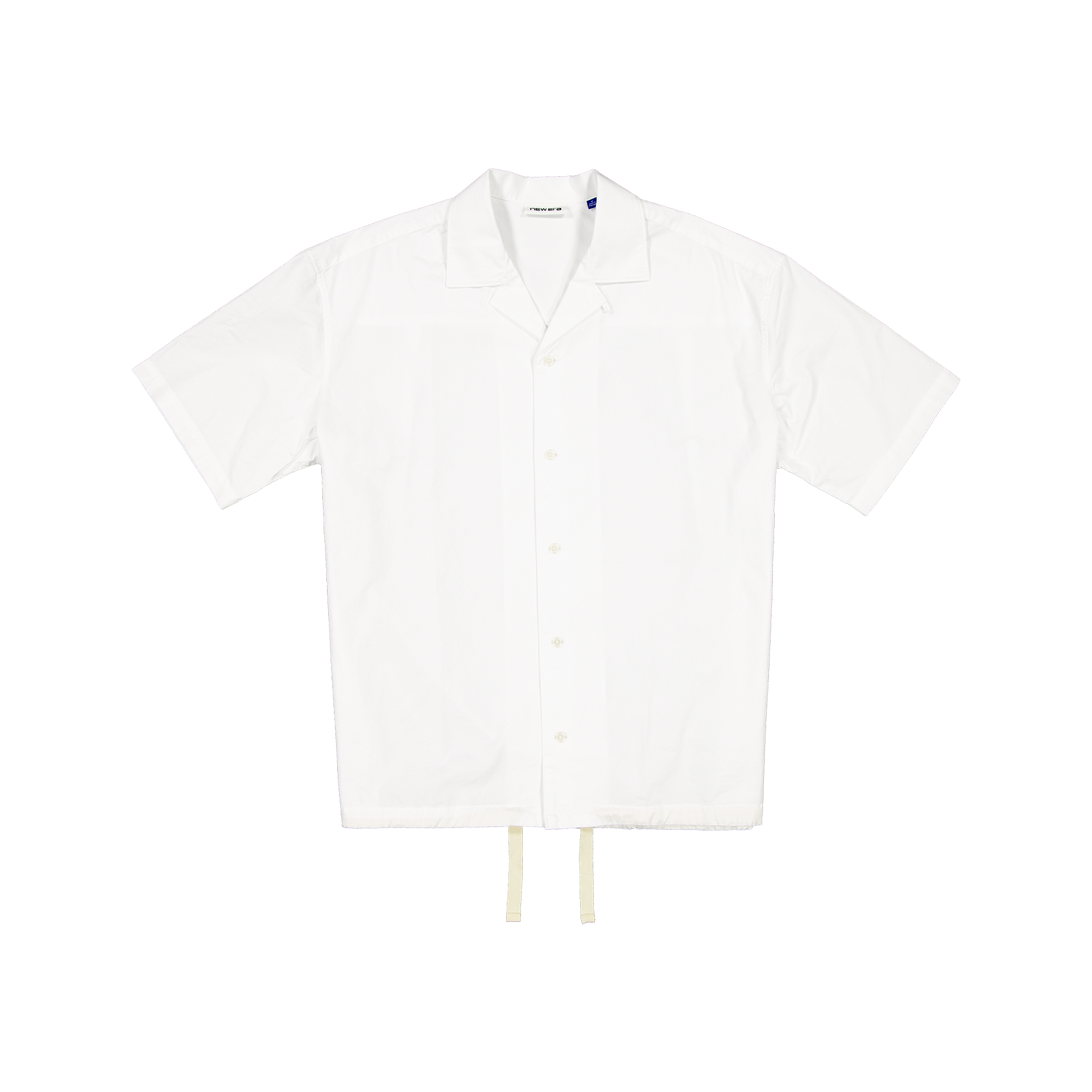 New Era Branded Resort Optic White Open Collared Shirt - Image 2