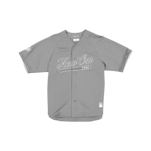 New Era Branded Batter's Eye Raglan Baseball Mirage Gray Jersey