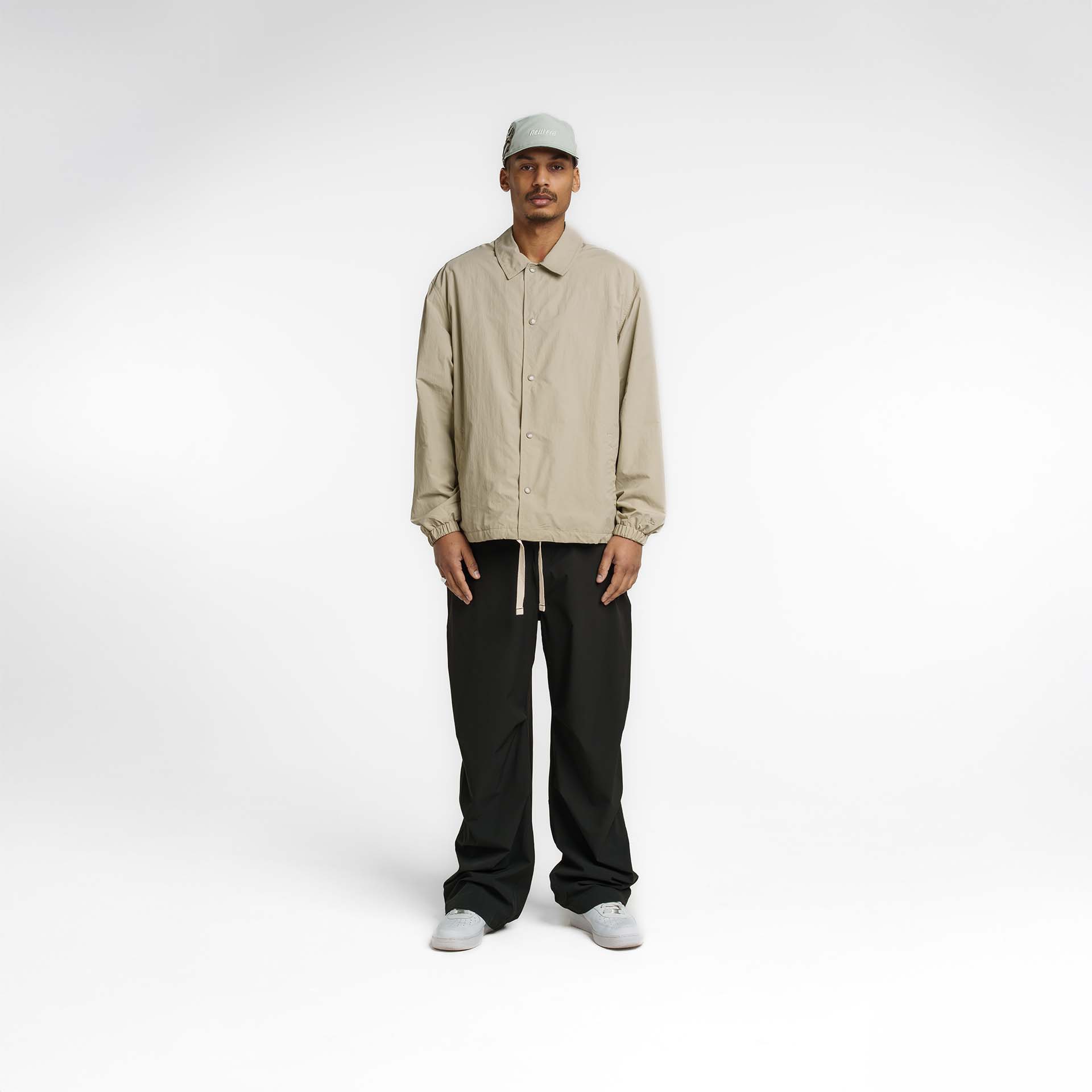 New Era Branded Ripstop Script Nylon Abbey Stone Coach's Jacket - Image 6