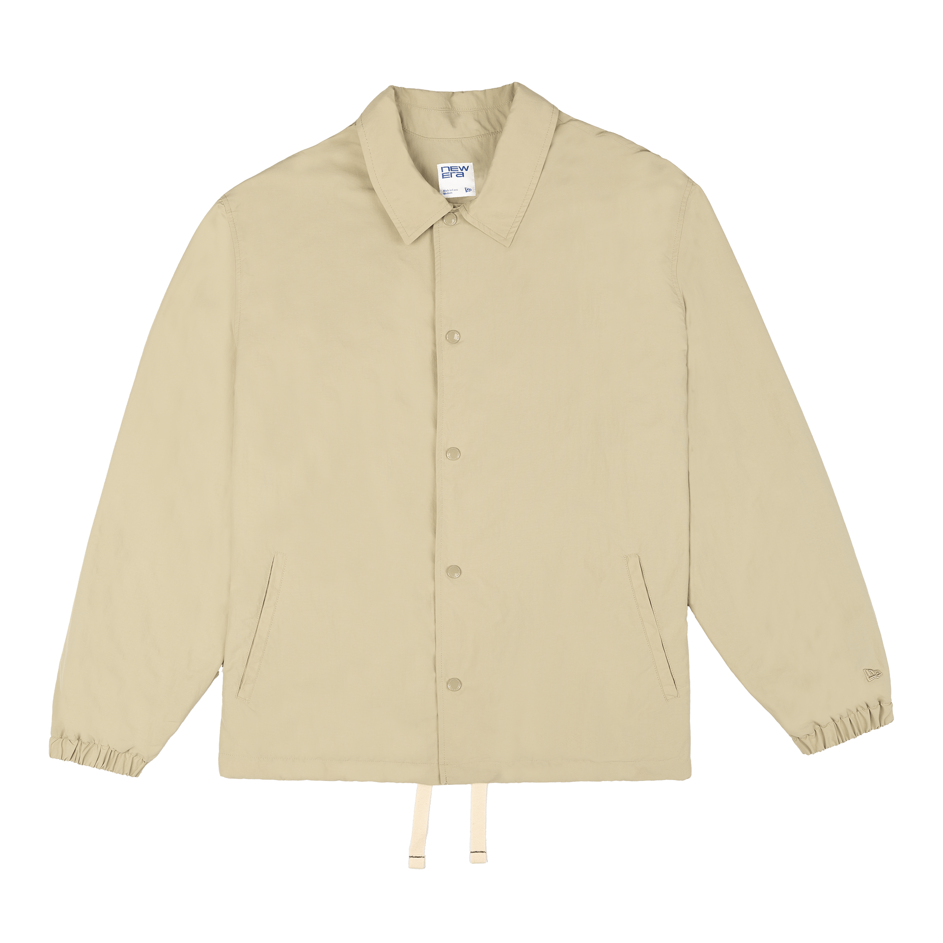 New Era Branded Ripstop Script Nylon Abbey Stone Coach's Jacket - Image 2