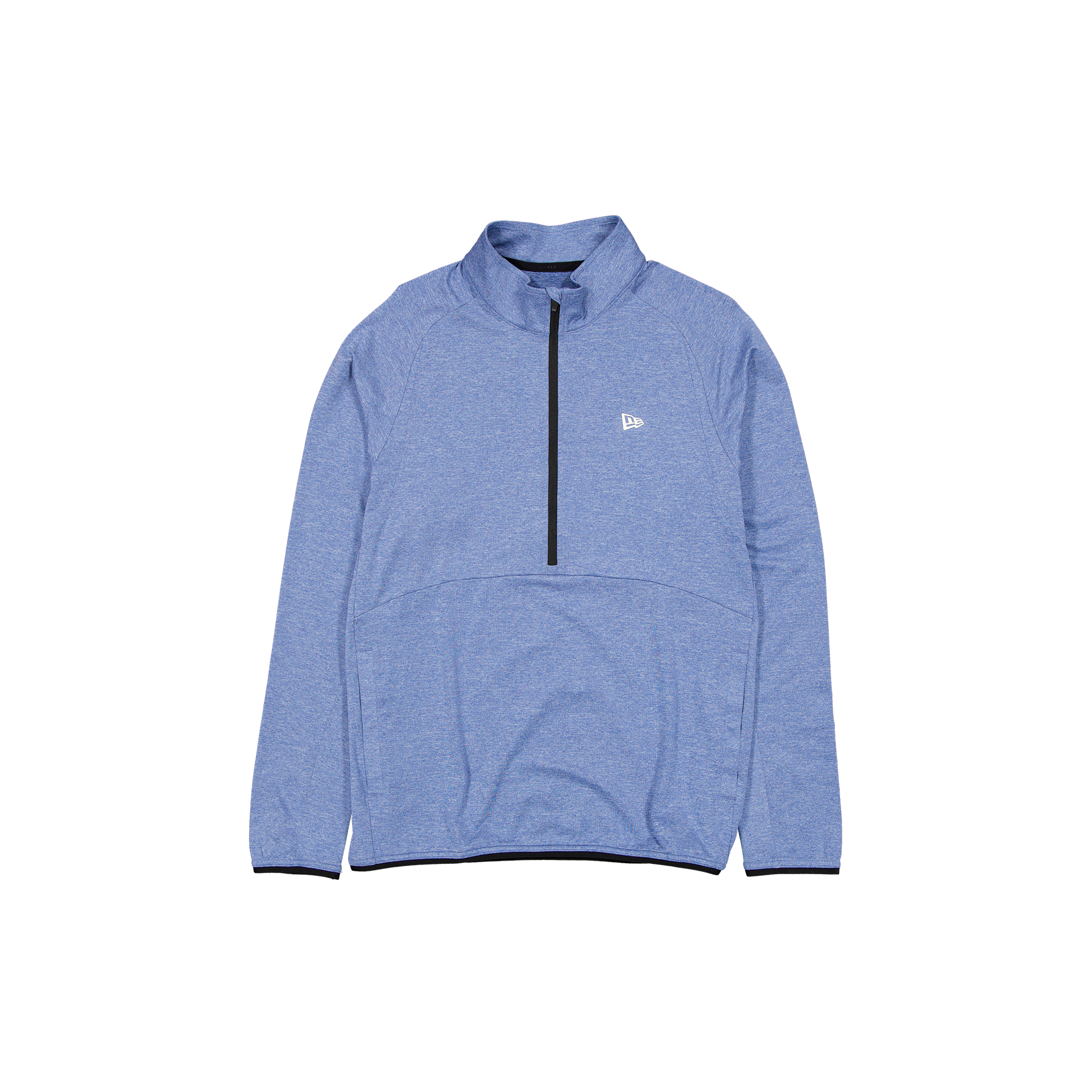 New Era Branded Knit Golf Heather Indigo Blue Half Zip