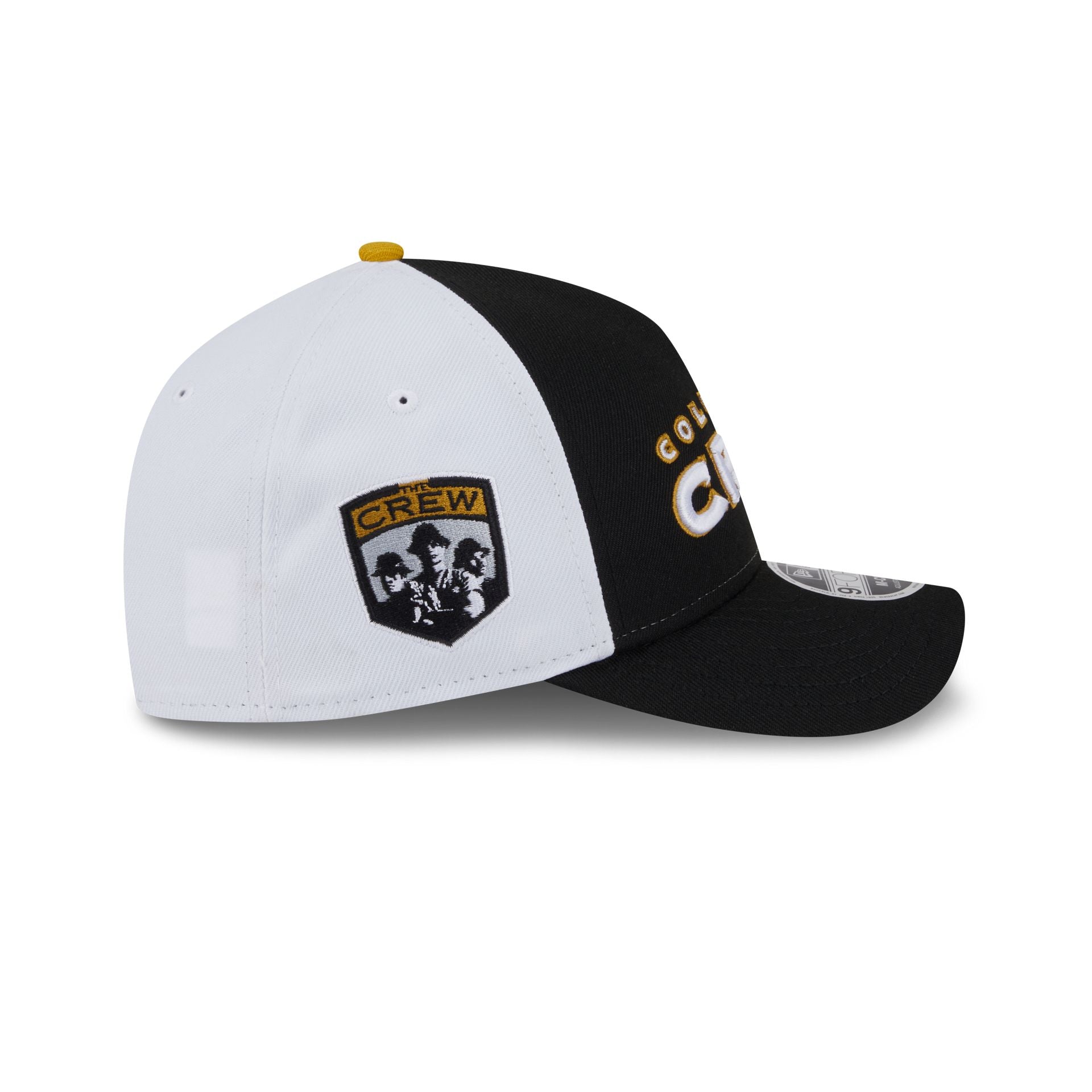 Columbus Crew 2025 Jersey Hook Black 9FORTY M-Crown A-Frame Snapback Hat - Image 4